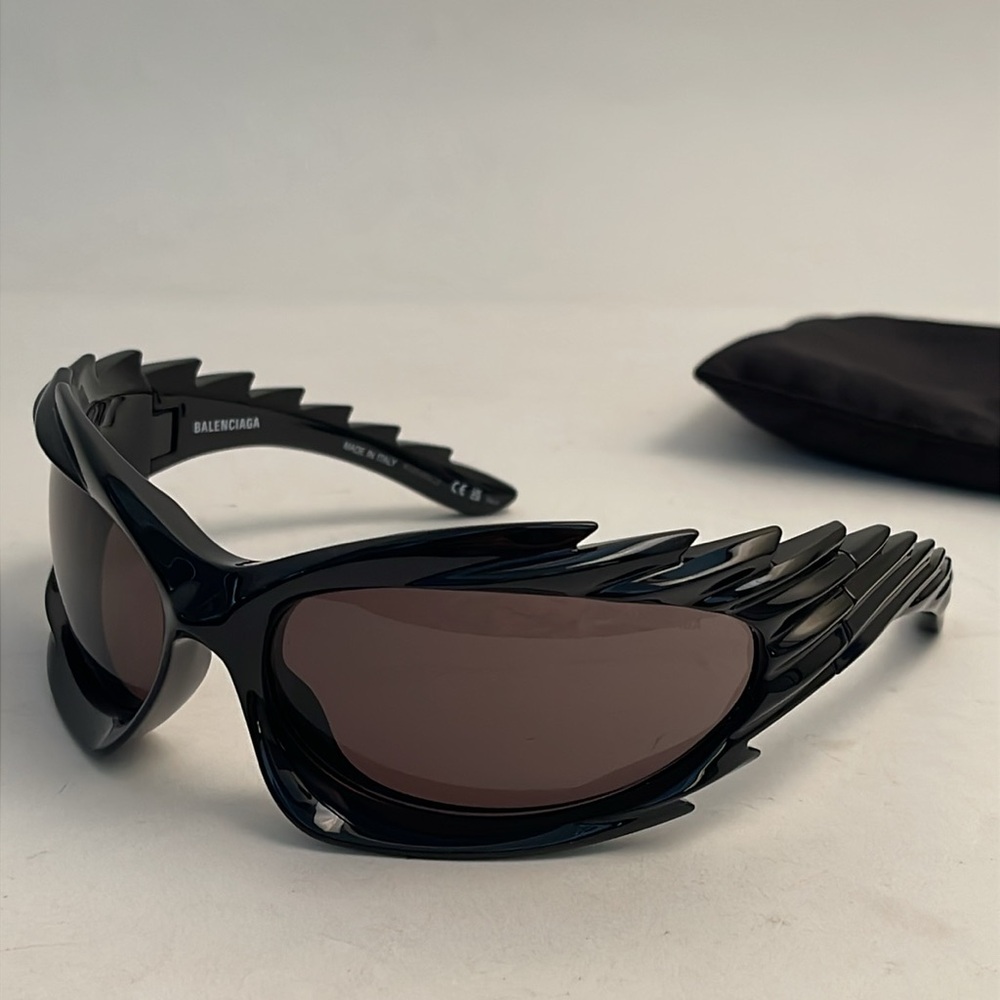 BALENCIAGA UNISEX SUNGLASSES BB0255S, zero flawes - Picture 9 of 11
